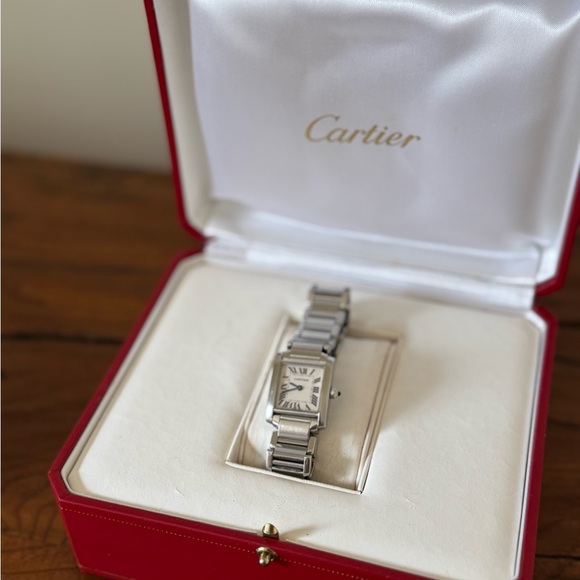 Cartier Tank Francaise, Small Model, box & cleaning kit - Picture 2 of 6